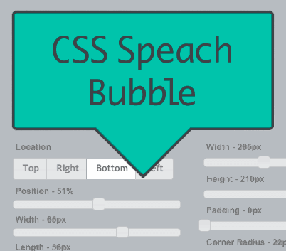 CSS Speech Bubble Generator >>> www.wdb.injoystudio.com/css-speech-bubble-generator/